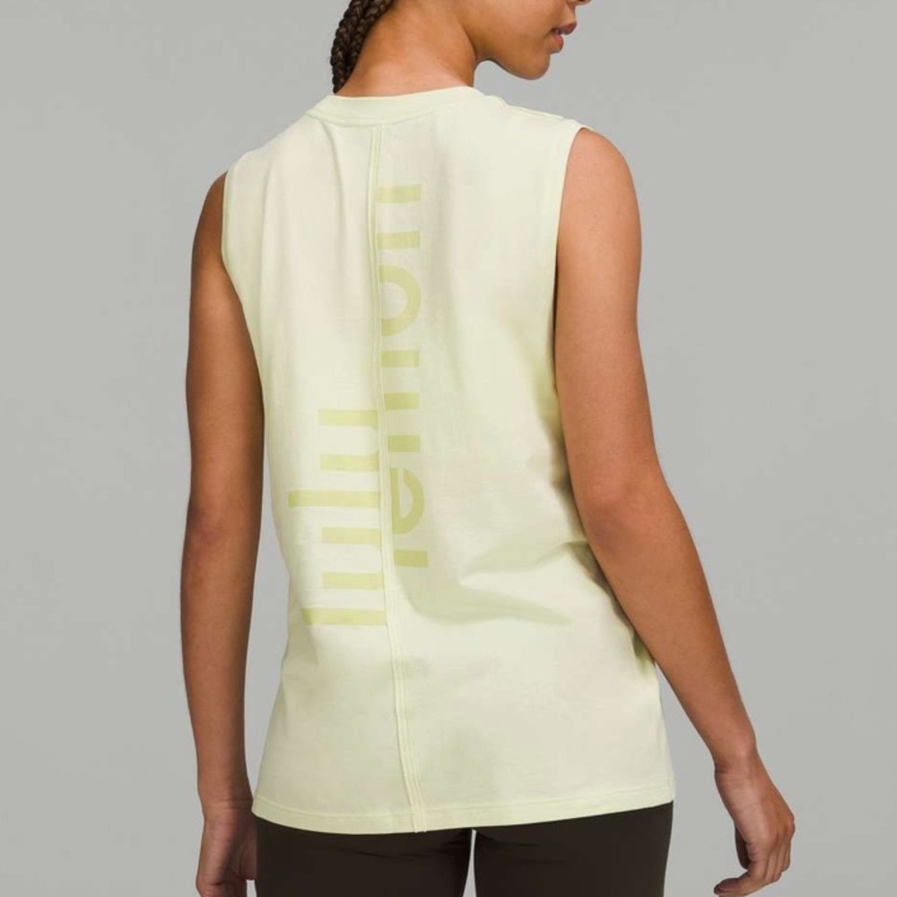 Lululemon All Yours Tank Top w/ Back Graphic in Dewy